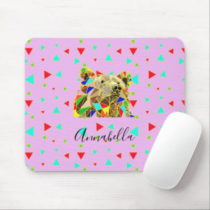 Grizzly Bear Pink Mouse Mat
