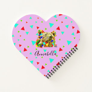 Grizzly Bear Pink Notebook