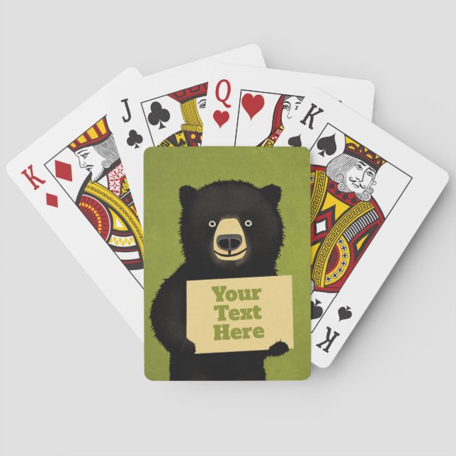 Grizzly Bear Playing Cards (Back)