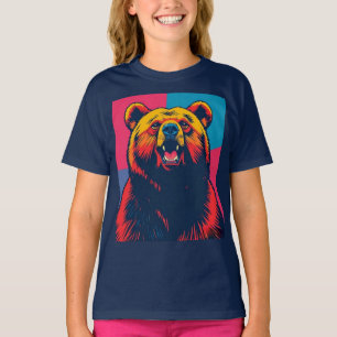 Grizzly Bear Pop Art T-Shirt