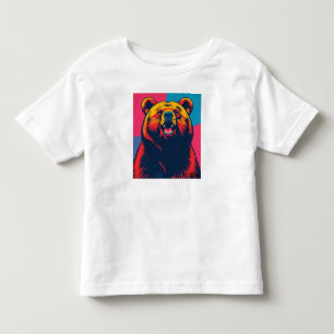 Grizzly Bear Pop Art Toddler T-Shirt