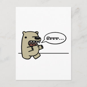 Grizzly Bear Postcard