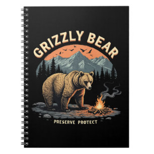Grizzly Bear Preserve and Protect Notebook