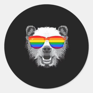 Grizzly Bear Pride Classic Round Sticker