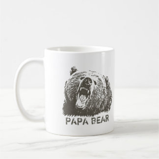 Grizzly Bear Roar Papa Bear Coffee Mug
