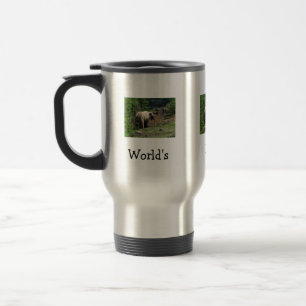 Grizzly Bear Smile; Happy Father's Day Travel Mug
