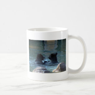 Grizzly Bear Swimming Party Coffee Mug