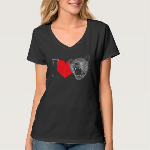 Grizzly Bear Tee For Women Men Mum Dad Sister Brot