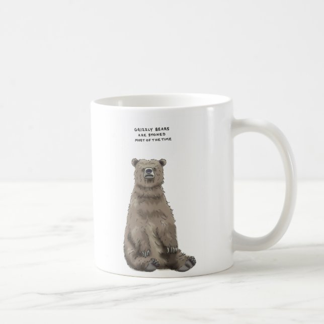 grizzly bear trivia coffee mug (Right)