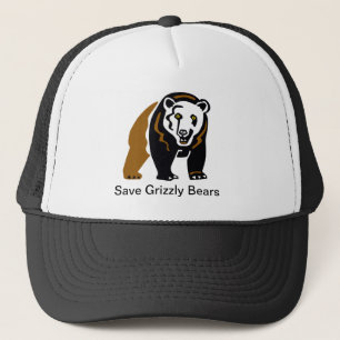 Grizzly bear -trucker hat