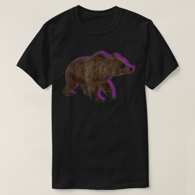 Grizzly Bear Walking  T-Shirt (Design Front)
