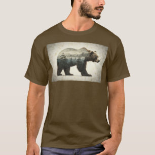 Grizzly Bear Wilderness Art T-Shirt