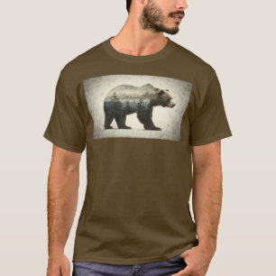 Grizzly Bear Wilderness Art T-Shirt