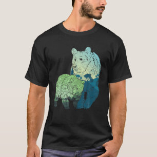 Grizzly Bear Wildlife Forest Animal Lover Bears Na T-Shirt