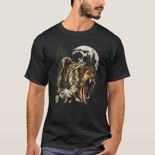 Grizzly Bear Wildlife Nature Spirit Animal Totem F T-Shirt