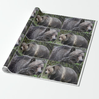 Grizzly Bear Wrapping Paper