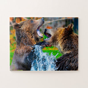 Grizzly Bear Wyoming Jigsaw Puzzle