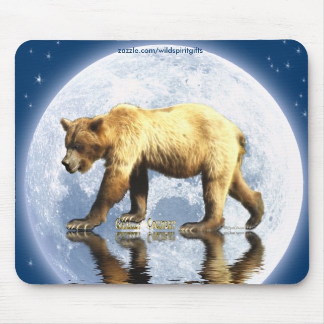 GRIZZLY COUNTRY Wildlife Bear Collection Mouse Mat (Front)