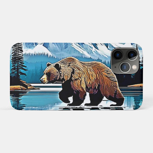 Grizzly Lake Mountain View Case-Mate iPhone Case (Back (Horizontal))