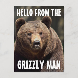 GRIZZLY MAN GRIZZLY BEAR POSTCARDS
