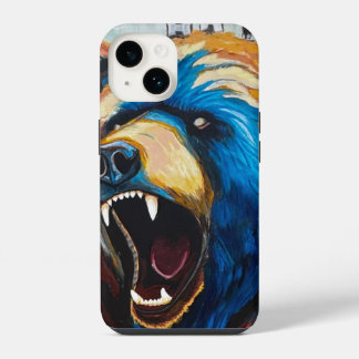 Grizzly Painting - Wildlife Art iPhone 14 Case