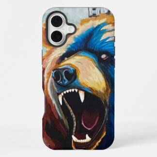 Grizzly Painting - Wildlife Art iPhone 16 Plus Case