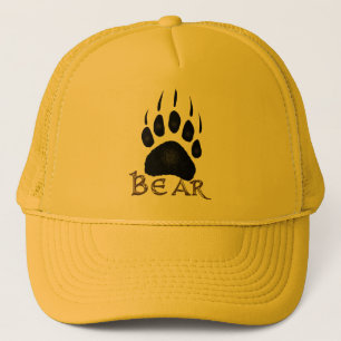 Grizzly Paw Print Wildlife Supporter Trucker Cap
