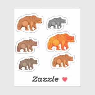 Grizzlybears in various shades