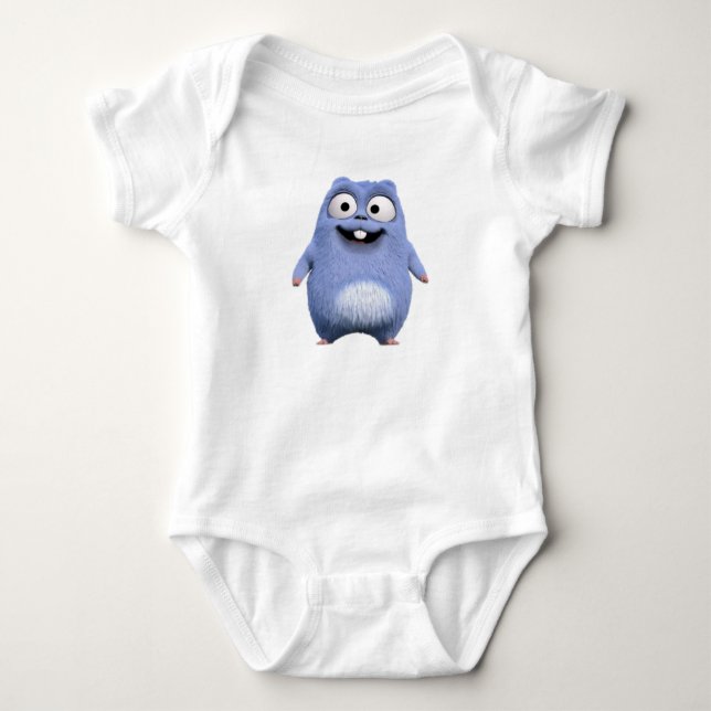 Grizzy and lemming  baby bodysuit (Front)