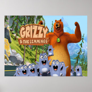 Grizzy and the Lemmings Poster