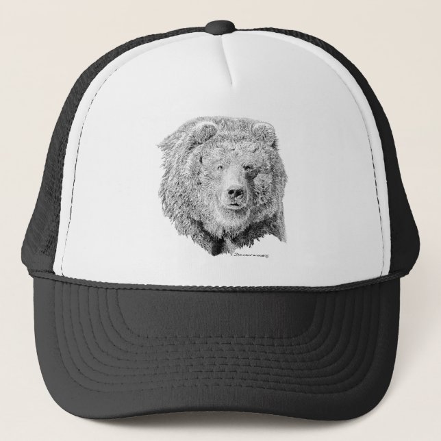 Grizzy Bear Trucker Hat (Front)