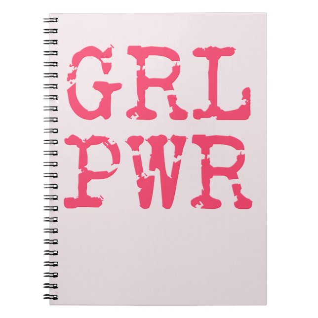 GRL PWR (girlpower) Notebook (Front)