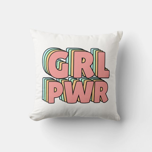 GRL PWR Pastel Cushion (Front)