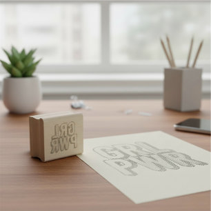 GRL PWR RUBBER STAMP