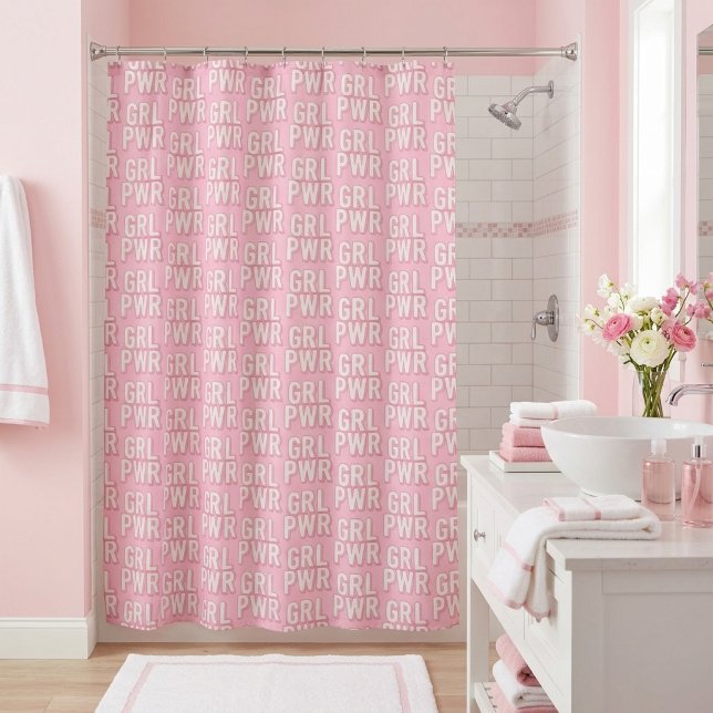 GRL PWR SHOWER CURTAIN (Creator Uploaded)
