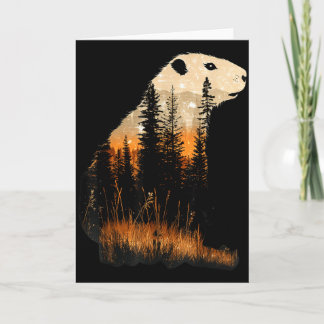 Grlands, Forest Edges Groundhog  Card