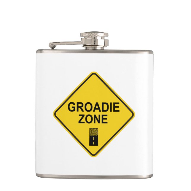 Groadie Zone Gravel Cycling Hip Flask (Front)