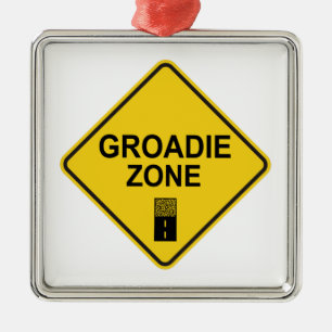 Groadie Zone Gravel Cycling Metal Tree Decoration
