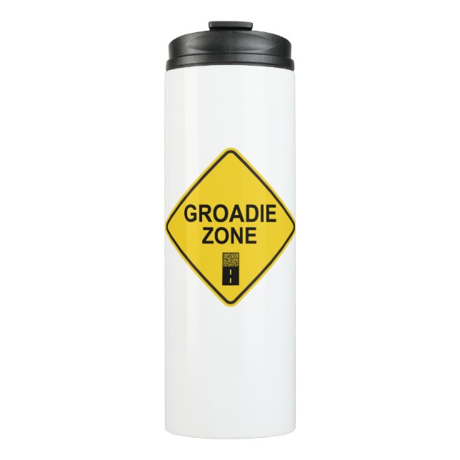 Groadie Zone Gravel Cycling Thermal Tumbler (Front)