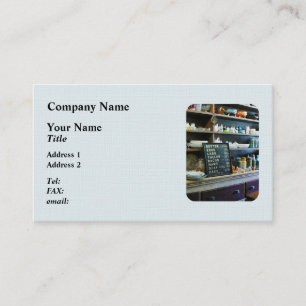Groceries in General Store Business Card