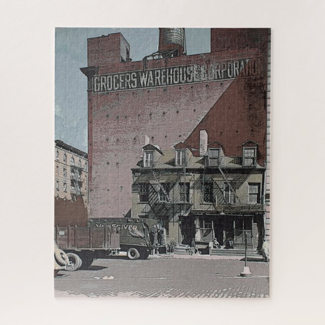 Grocers Warehouse Vintage Industrial Landscape Jigsaw Puzzle (Vertical)