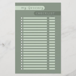 grocery checklist sage