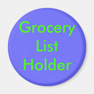 Grocery List Holder Magnet