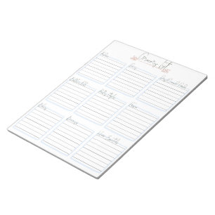 Grocery List Notepad