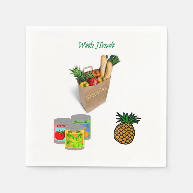 Grocery Paper Napkins (Front)