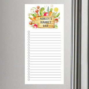 Grocery Shopping List Magnetic Notepad