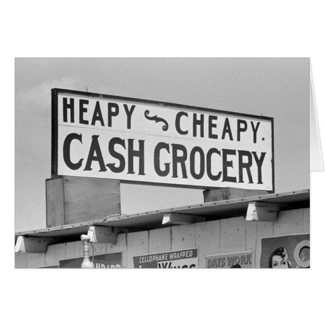 Grocery Sign, 1939 (Front Horizontal)