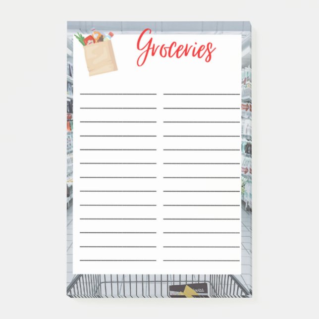 GROCERY STORE POST-IT NOTES (Front)