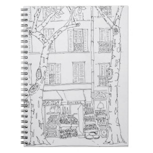Grocery Store Rue Brea, Paris, France Notebook