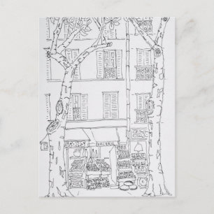 Grocery Store Rue Brea, Paris, France Postcard